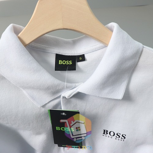 חולצת פולו Hugo Boss לבן, כחול 6