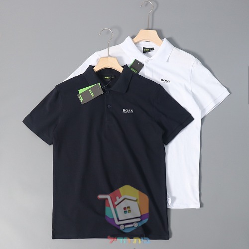 חולצת פולו Hugo Boss לבן, כחול 13