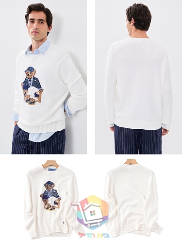סוודר Polo Ralph Lauren Polo Bear, שמנת 14