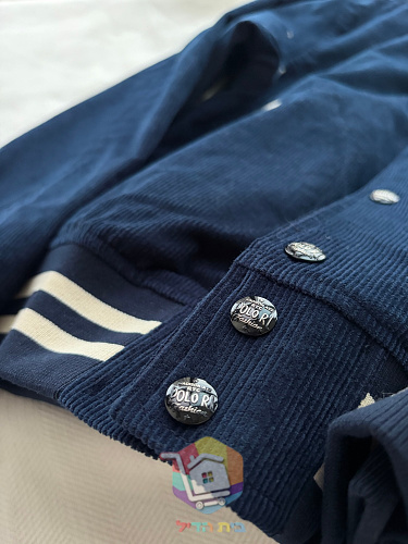ג'קט קולג' Polo Ralph Lauren Letterman מקורדרוי, כחול כהה 2
