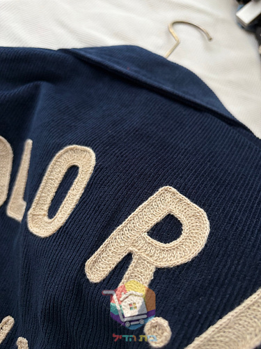 ג'קט קולג' Polo Ralph Lauren Letterman מקורדרוי, כחול כהה 9