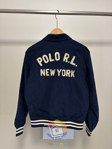 ג'קט קולג' Polo Ralph Lauren Letterman מקורדרוי, כחול כהה 12