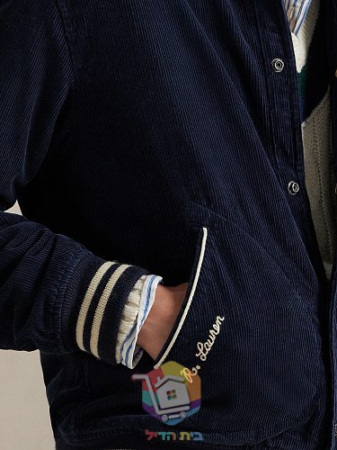 ג'קט קולג' Polo Ralph Lauren Letterman מקורדרוי, כחול כהה 19