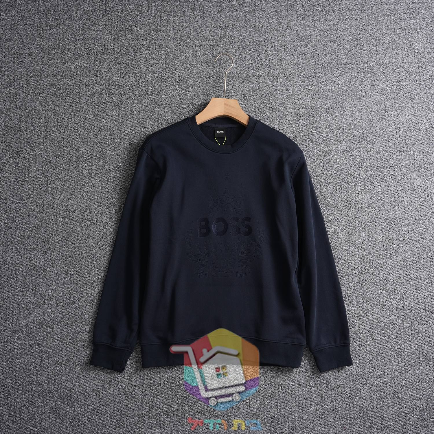 BOSS Sweatshirt mit Ton-in-Ton-Logo, in drei Farben