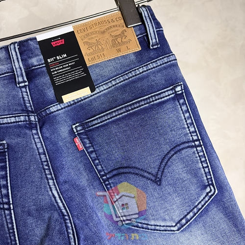 Levi's 511 Slim Jeans in verwaschenem Blau 10