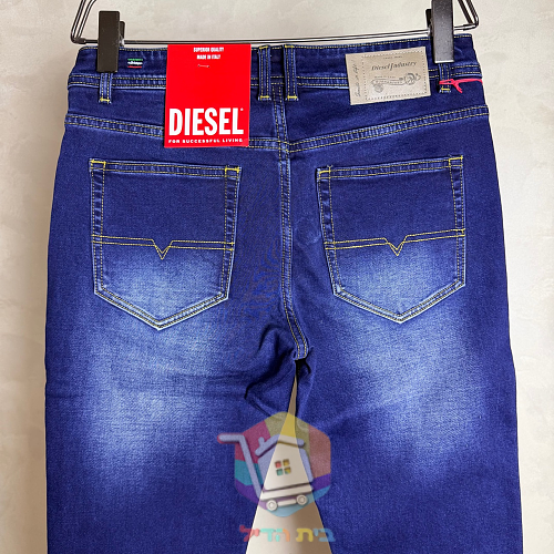 Jean slim Diesel, bleu délavé 7