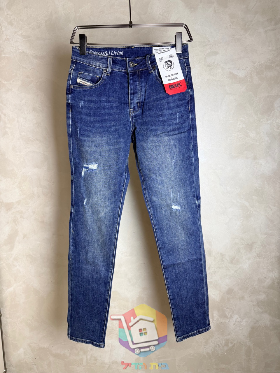 Diesel Thavar Jeans in blauer Waschung
