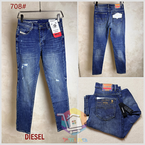 Diesel Thavar Jeans in blauer Waschung 9