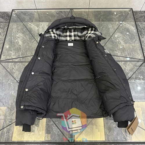 מעיל פוך Burberry Lockwell עם שרוולים נתיקים, שחור 6