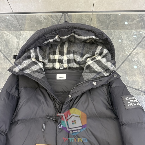 מעיל פוך Burberry Lockwell עם שרוולים נתיקים, שחור 7