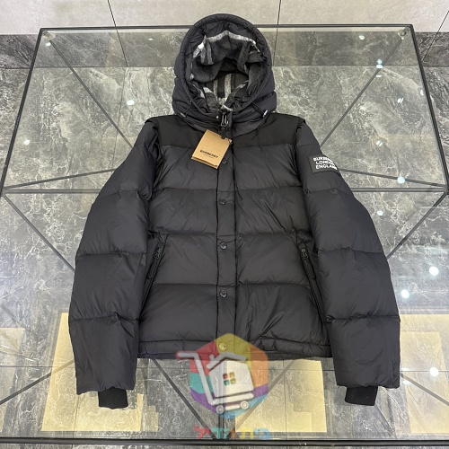 מעיל פוך Burberry Lockwell עם שרוולים נתיקים, שחור 11
