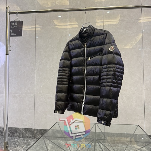 מעיל פוך Moncler Authie שחור מבריק 5