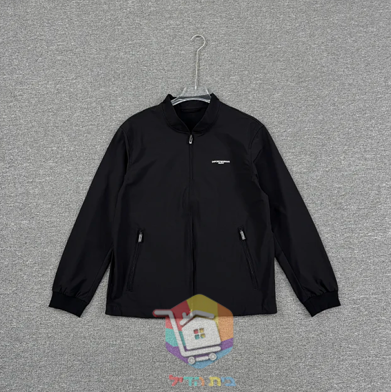 Emporio Armani zip-up jacket, black
