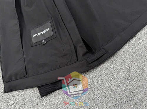 Emporio Armani zip-up jacket, black 8