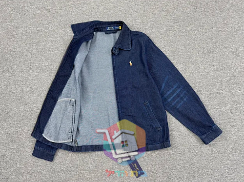 Polo Ralph Lauren zip-up denim jacket, dark blue 2