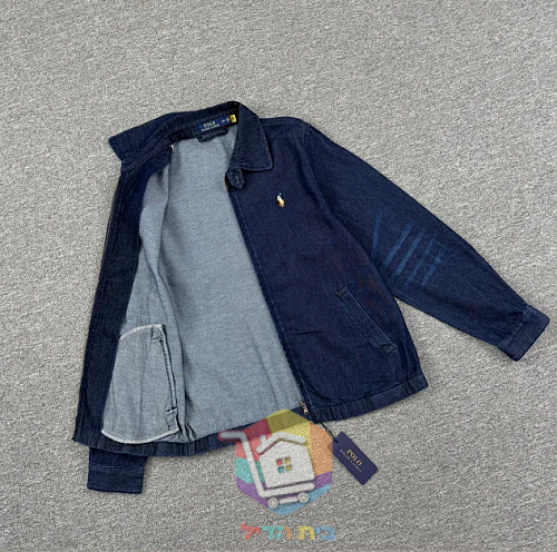 Polo Ralph Lauren zip-up denim jacket, dark blue 6