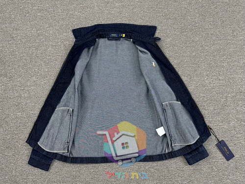 Polo Ralph Lauren zip-up denim jacket, dark blue 8