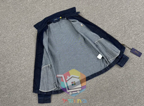 Polo Ralph Lauren zip-up denim jacket, dark blue 12