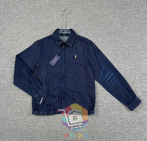 Polo Ralph Lauren zip-up denim jacket, dark blue 14