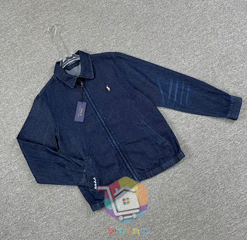 Polo Ralph Lauren zip-up denim jacket, dark blue 36