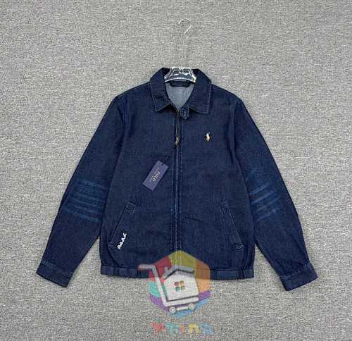 Polo Ralph Lauren zip-up denim jacket, dark blue 37