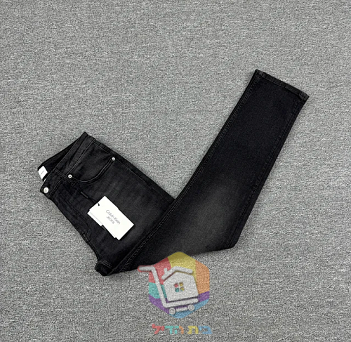 Jean droit Calvin Klein, noir délavé 2