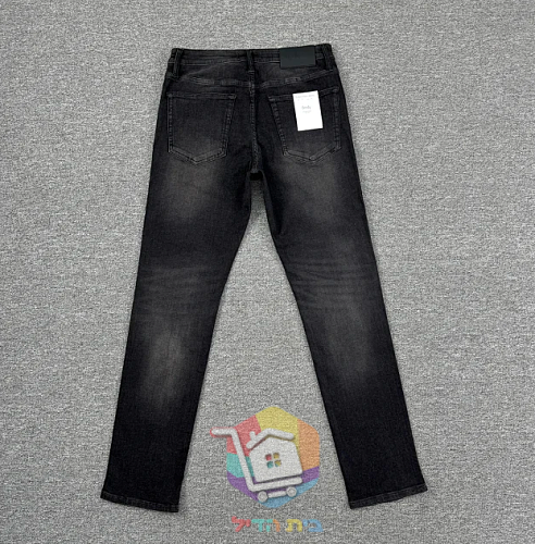 Jean droit Calvin Klein, noir délavé 11