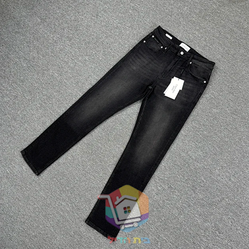 Jean droit Calvin Klein, noir délavé 13