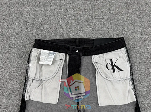 Jean droit Calvin Klein, noir délavé 20