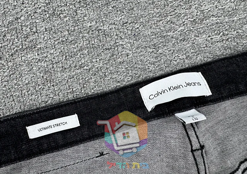 Jean droit Calvin Klein, noir délavé 24