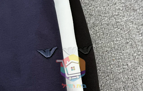 חולצת פולו ארוכה Emporio Armani, לבן, שחור, כחול כהה 6