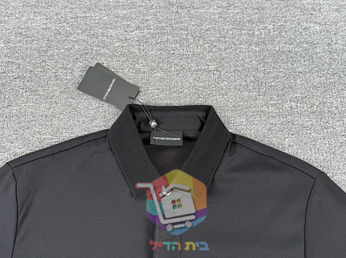 חולצת פולו ארוכה Emporio Armani, לבן, שחור, כחול כהה 11