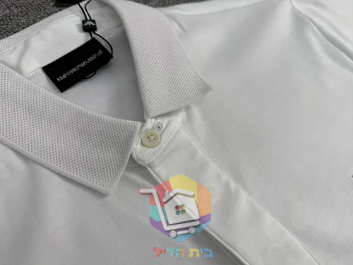 חולצת פולו ארוכה Emporio Armani, לבן, שחור, כחול כהה 15