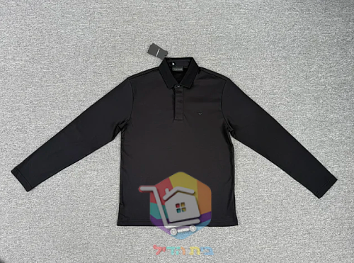 חולצת פולו ארוכה Emporio Armani, לבן, שחור, כחול כהה 25