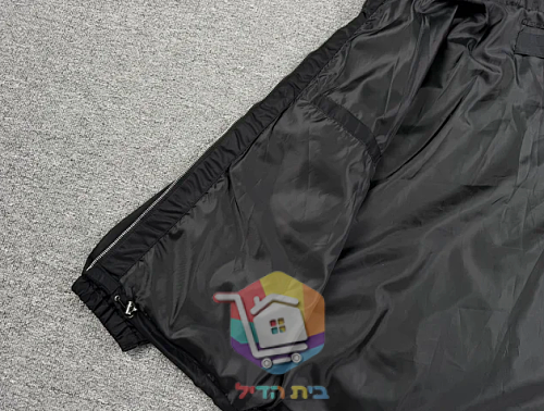מעיל רוח Prada עם ברדס, שחור 3