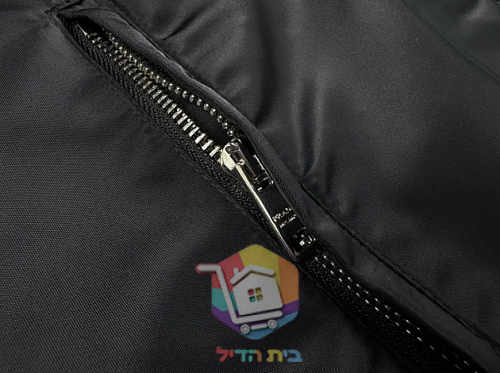 מעיל רוח Prada עם ברדס, שחור 18