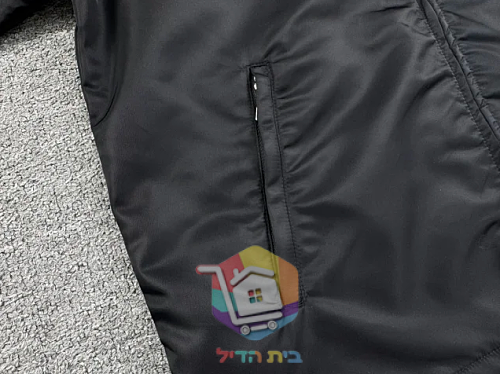 מעיל רוח Prada עם ברדס, שחור 21