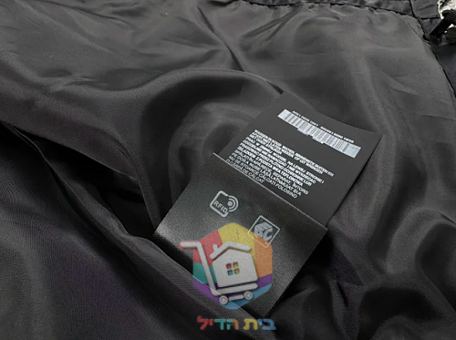 מעיל רוח Prada עם ברדס, שחור 22