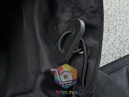 מעיל רוח Prada עם ברדס, שחור 24