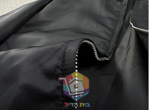 מעיל רוח Prada עם ברדס, שחור 25