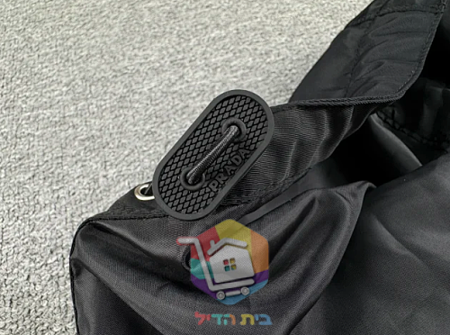 מעיל רוח Prada עם ברדס, שחור 29