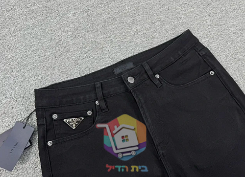 ג'ינס Prada בגזרה צרה, שחור 20