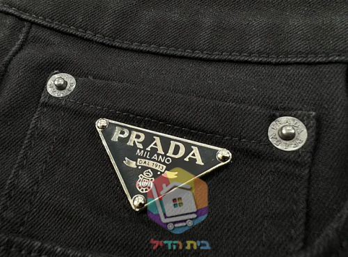 ג'ינס Prada בגזרה צרה, שחור 33