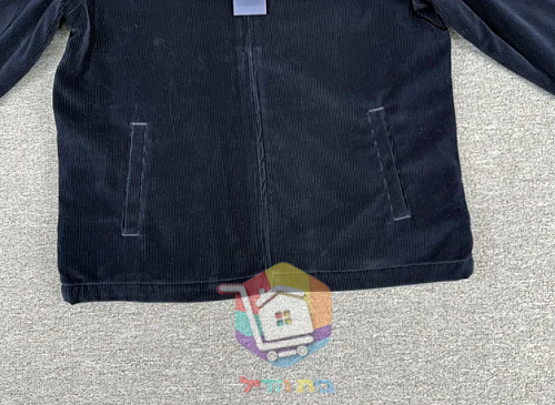 ז'קט קורדרוי Polo Ralph Lauren עם בטנה משובצת, כחול כהה, חום 2