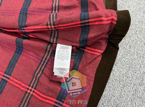 ז'קט קורדרוי Polo Ralph Lauren עם בטנה משובצת, כחול כהה, חום 5