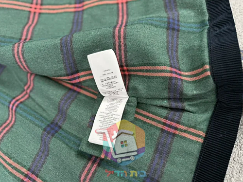 ז'קט קורדרוי Polo Ralph Lauren עם בטנה משובצת, כחול כהה, חום 12
