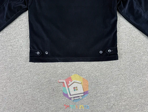 ז'קט קורדרוי Polo Ralph Lauren עם בטנה משובצת, כחול כהה, חום 17