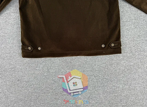 ז'קט קורדרוי Polo Ralph Lauren עם בטנה משובצת, כחול כהה, חום 32