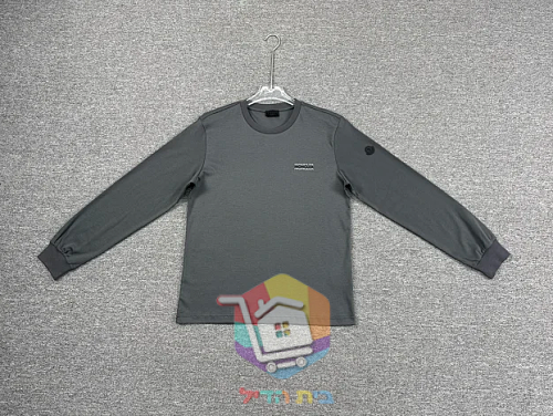 חולצה ארוכה Moncler, לבן, אפור, שחור 5