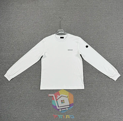 חולצה ארוכה Moncler, לבן, אפור, שחור 10